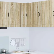   vidaXL Konyhaszekrény polcokkal Sonoma tölgy 57 x 57 x 80 cm Faanyag