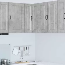   vidaXL Konyhaszekrény polcokkal Beton Szürke 57 x 57 x 80 cm Faanyag