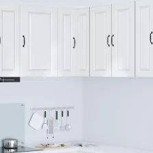   vidaXL Konyhaszekrény Magas Fényű Fehér 57 x 57 x 80 cm Faanyag