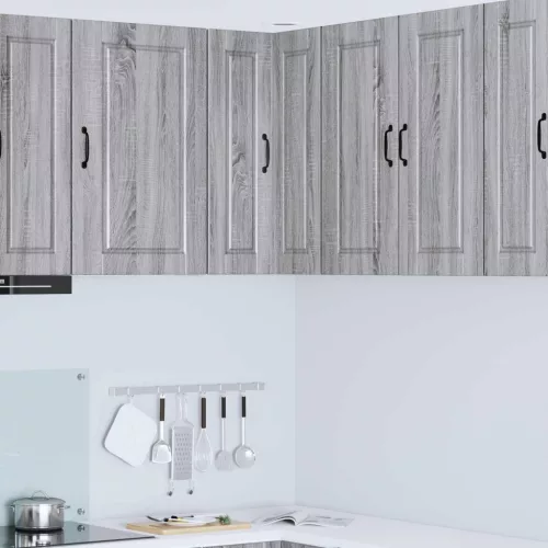 vidaXL Konyhaszekrény polcokkal Szürke Sonoma 57 x 57 x 80 cm Faanyag