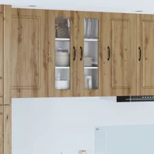   vidaXL Konyhaszekrény polcokkal Artisan tölgy 60 x 31 x 80 cm Faanyag