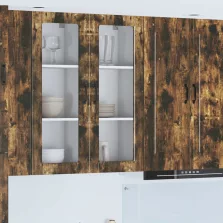   vidaXL Konyhaszekrény polcokkal Füstölt tölgy 40 x 31 x 100 cm Faanyag