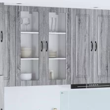   vidaXL Konyhaszekrény polcokkal Szürke Sonoma 40 x 31 x 100 cm Faanyag