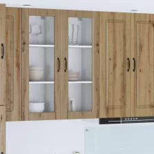   vidaXL Konyhaszekrény polcokkal Artisan tölgy 40 x 31 x 100 cm Faanyag