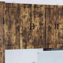   vidaXL Konyhaszekrény polcokkal Füstölt tölgy 30 x 31 x 100 cm Faanyag