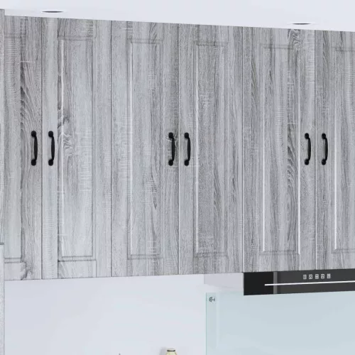vidaXL Konyhaszekrény polcokkal Szürke Sonoma 60 x 31 x 100 cm Faanyag
