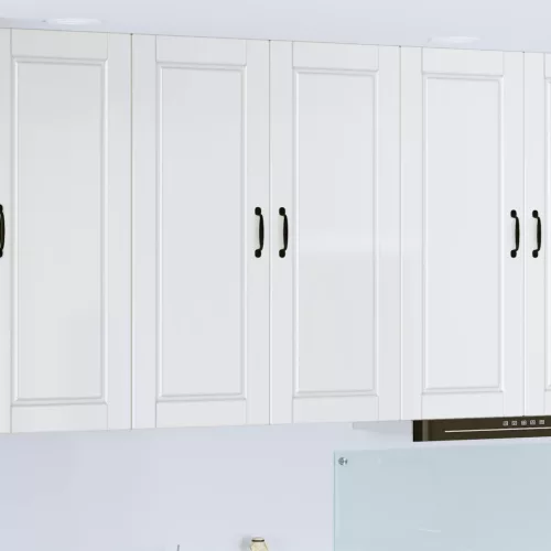 vidaXL Konyhaszekrény Magas Fényű Fehér 80 x 31 x 100 cm Faanyag
