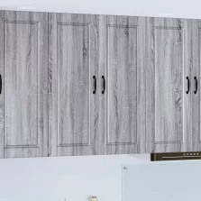   vidaXL Konyhaszekrény polcokkal Szürke Sonoma 80 x 31 x 100 cm Faanyag