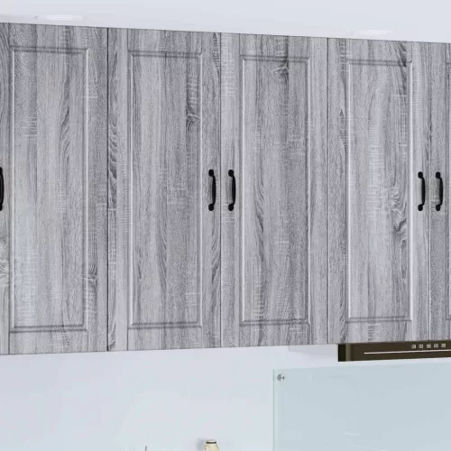 vidaXL Konyhaszekrény polcokkal Szürke Sonoma 80 x 31 x 100 cm Faanyag
