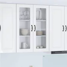   vidaXL Konyhaszekrény Magas Fényű Fehér 80 x 31 x 100 cm Faanyag