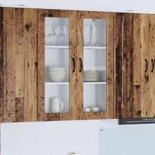   vidaXL Konyhaszekrény polcokkal Öreg fa 80 x 31 x 100 cm Faanyag