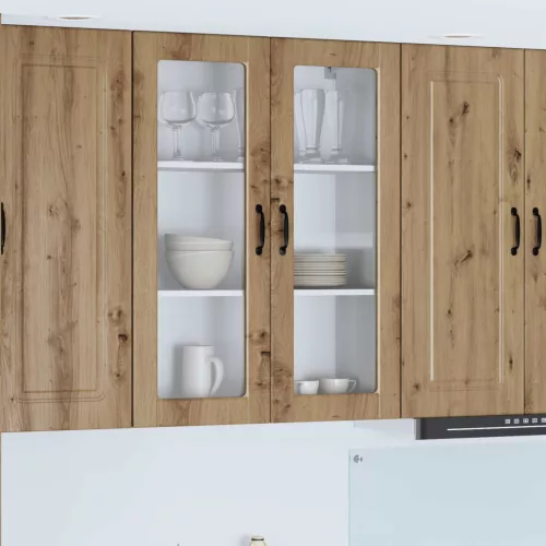 vidaXL Konyhaszekrény polcokkal Artisan tölgy 80 x 31 x 100 cm Faanyag