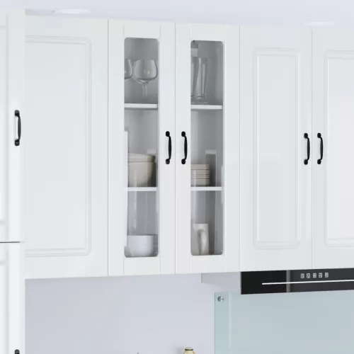 vidaXL Konyhaszekrény Magas Fényű Fehér 60 x 31 x 100 cm Faanyag