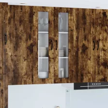   vidaXL Konyhaszekrény polcokkal Füstölt tölgy 60 x 31 x 100 cm Faanyag