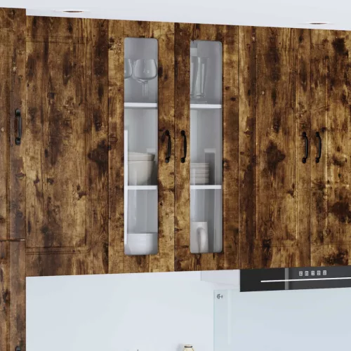 vidaXL Konyhaszekrény polcokkal Füstölt tölgy 60 x 31 x 100 cm Faanyag