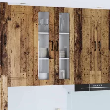   vidaXL Konyhaszekrény polcokkal Öreg fa 60 x 31 x 100 cm Faanyag