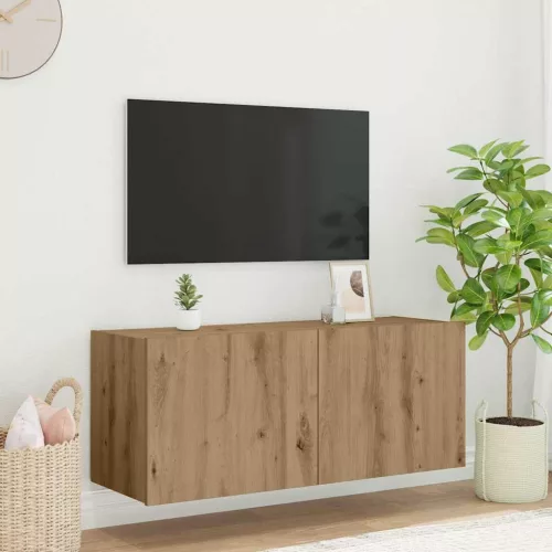 vidaXL TV Fali Szekrény Artisan tölgy 100 x 35 x 41 cm Faanyag