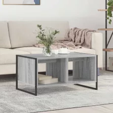  vidaXL Dohányzóasztal Szürke Sonoma 80 x 50 x 40 cm Faanyag