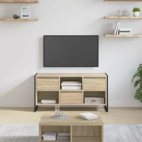 vidaXL TV szekrény fiókkal Sonoma 100 x 36 x 49,5 cm Faanyag