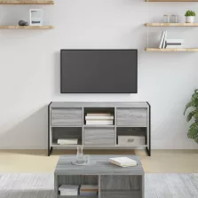   vidaXL TV szekrény fiókkal Szürke Sonoma 100 x 36 x 49,5 cm Faanyag
