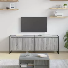   vidaXL TV szekrény Szürke Sonoma 140 x 36 x 49.5 cm Faanyag