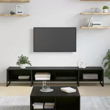   vidaXL TV szekrény Fekete tölgy 170.5 x 36 x 30.5 cm Faanyag