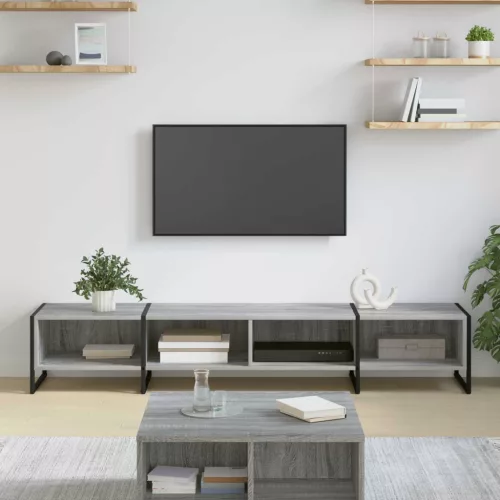vidaXL TV szekrény Szürke Sonoma 170.5 x 36 x 30.5 cm Faanyag