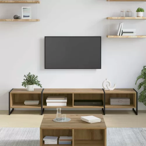 vidaXL TV szekrény Művészi tölgy 170.5 x 36 x 30.5 cm Faanyag