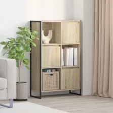 vidaXL Könyvespolc Sonoma 68 x 30 x 108.5 cm Faanyag