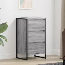   vidaXL Széf fiókkal Szürke Sonoma 42 x 36 x 75.5 cm Faanyag