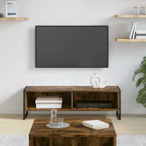 vidaXL TV szekrény Füstös tölgy 100 x 36.5 x 30.5 cm Faanyag