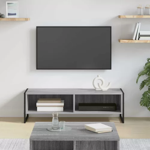 vidaXL TV szekrény Szürke Sonoma 100 x 36.5 x 30.5 cm Faanyag