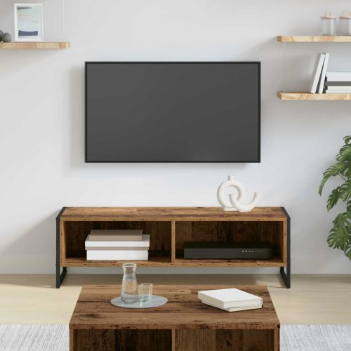 vidaXL TV szekrény Öreg fa 100 x 36.5 x 30.5 cm Faanyag