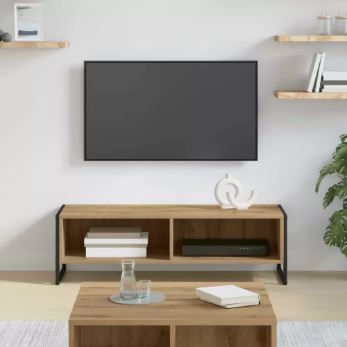 vidaXL TV szekrény Művészi tölgy 100 x 36.5 x 30.5 cm Faanyag