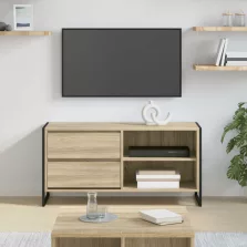   vidaXL TV szekrény fiókkal Sonoma 100 x 36 x 49,5 cm Faanyag