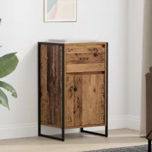 vidaXL Széf fiókkal Öreg fa 81 x 36 x 150.5 cm Faanyag
