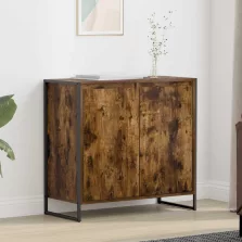   vidaXL Oldalsó szekrény Füstös tölgy 79 x 36 x 75 cm Faanyag