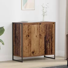 vidaXL Oldalsó szekrény Öreg fa 79 x 36 x 75 cm Faanyag