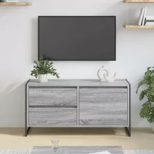   vidaXL TV szekrény fiókkal Szürke Sonoma 100 x 36 x 49.5 cm Faanyag