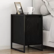   vidaXL Éjjeli asztal Fekete tölgy 39,5 x 30 x 50 cm Faanyag