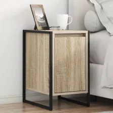 vidaXL Éjjeli asztal 2 pcs Sonoma 39,5 x 30 x 50 cm Faanyag