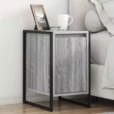   vidaXL Éjjeli asztal 2 pcs Szürke Sonoma 39,5 x 30 x 50 cm Faanyag