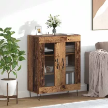 vidaXL Széf Öreg fa 69,5 x 34 x 90 cm Faanyag