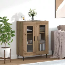 vidaXL Széf Artisan tölgy 69,5 x 34 x 90 cm Faanyag
