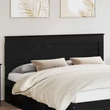 vidaXL Fejtámla fejtámlával Fekete tölgy 180 cm Faanyag
