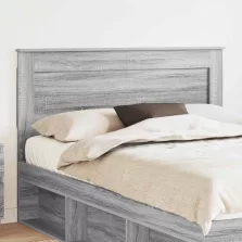 vidaXL Fejtámla fejtámlával Szürke Sonoma 140 cm Faanyag