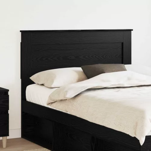 vidaXL Fejtámla fejtámlával Fekete tölgy 135 cm Faanyag