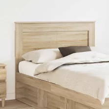 vidaXL Fejtámla fejtámlával Sonoma tölgy 120 cm Faanyag