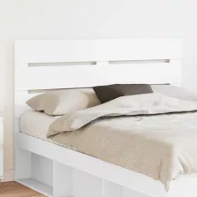 vidaXL Fejtámla fejtámlával Fehér 150 cm Faanyag