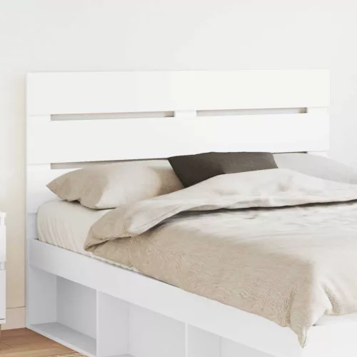 vidaXL Fejtámla fejtámlával Fehér 150 cm Faanyag